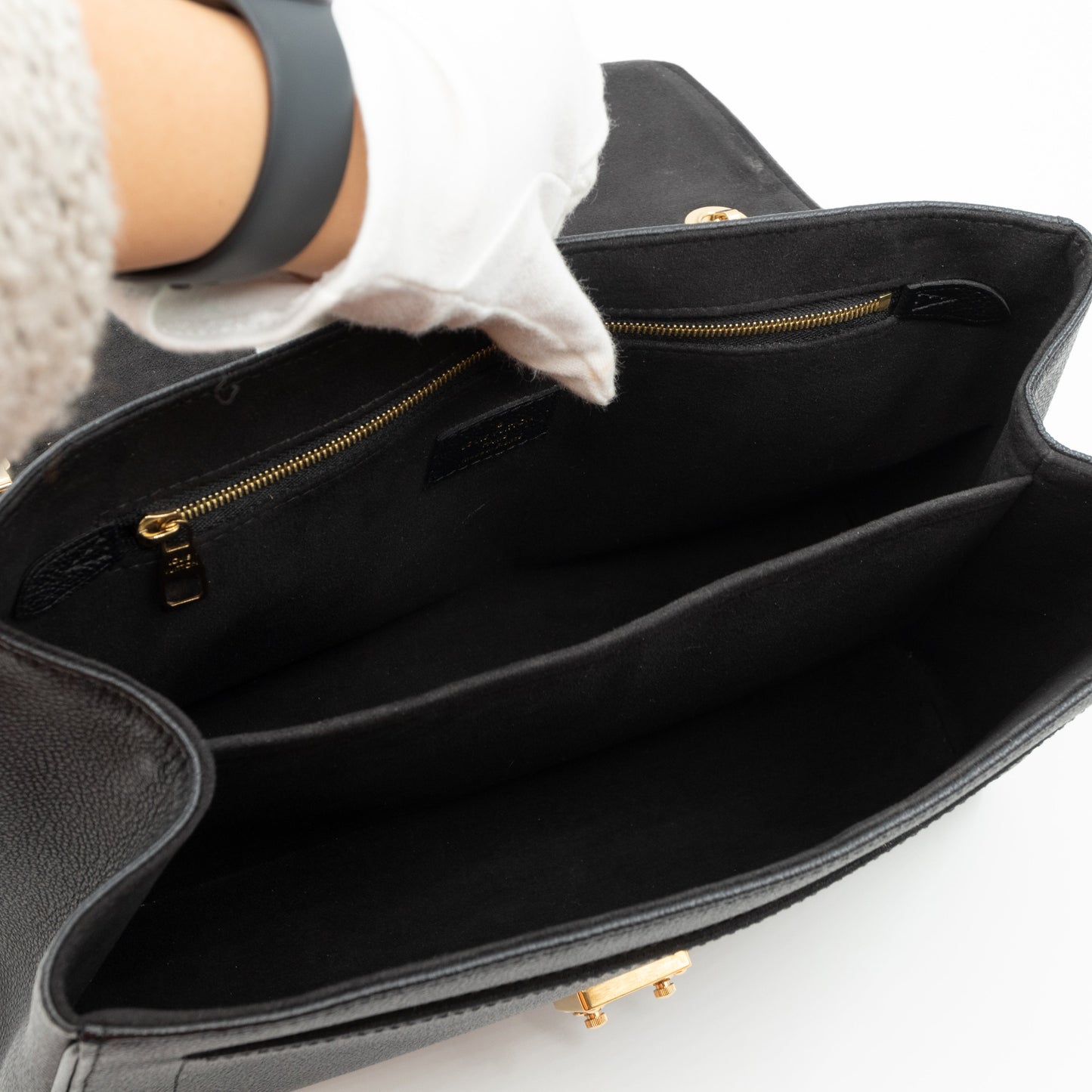 Louis-vuitton Saint Germain MM Monogram Empreinte Black