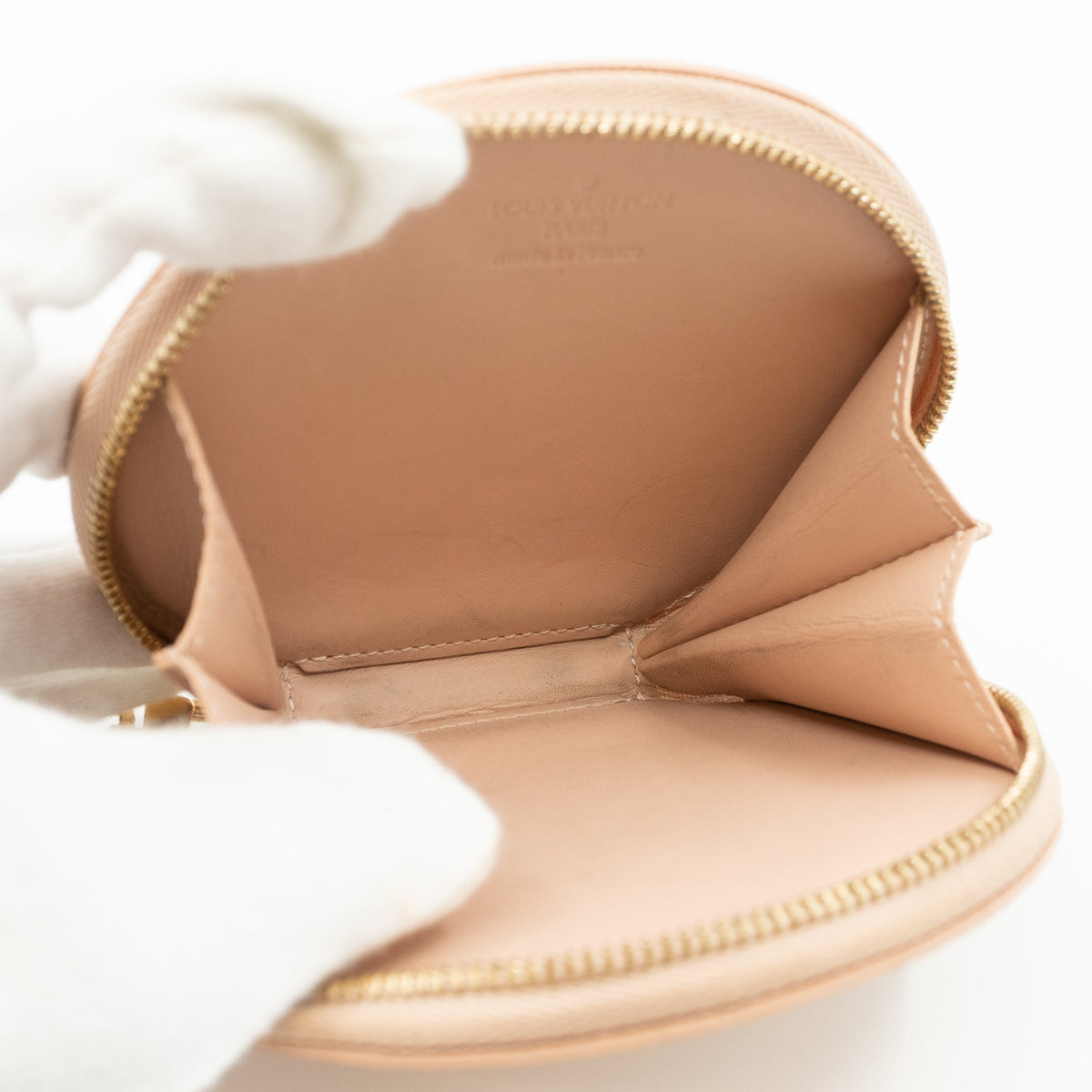 Louis-vuitton Round Coin Purse Vernis Rose Florentine