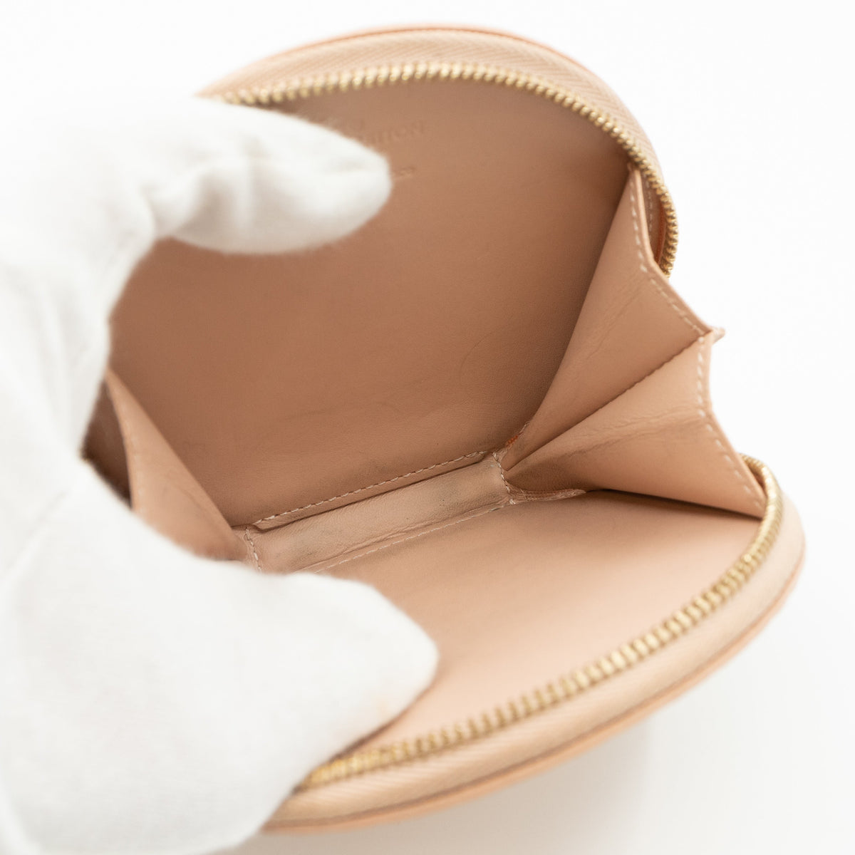 Louis-vuitton Round Coin Purse Vernis Rose Florentine