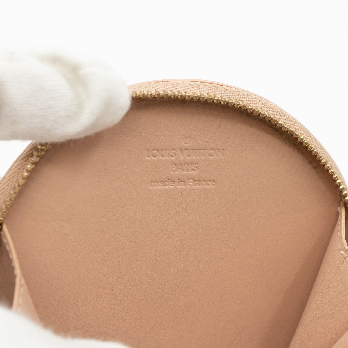 Louis-vuitton Round Coin Purse Vernis Rose Florentine