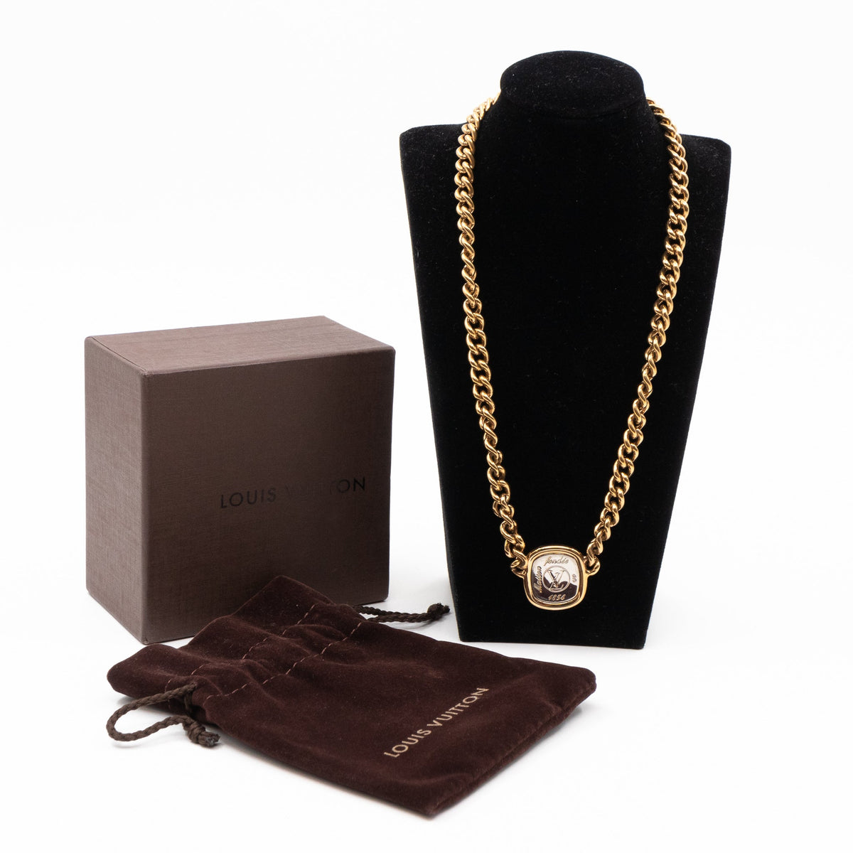 Louis-vuitton ID LV Necklace Gold