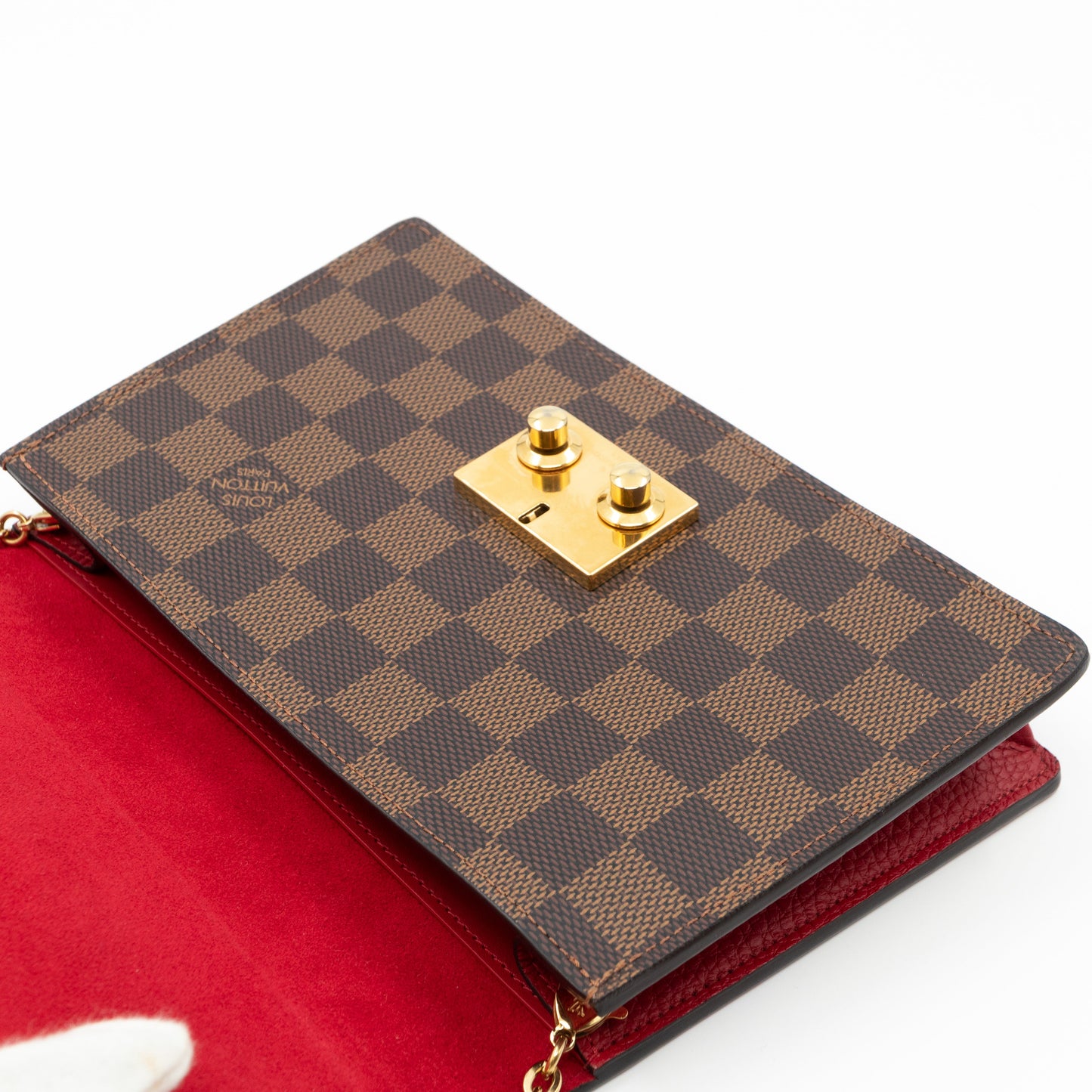 Louis-vuitton Croisette Chain Wallet Damier Ebene