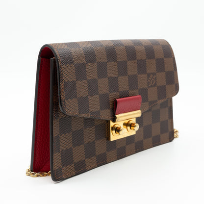 Louis-vuitton Croisette Chain Wallet Damier Ebene
