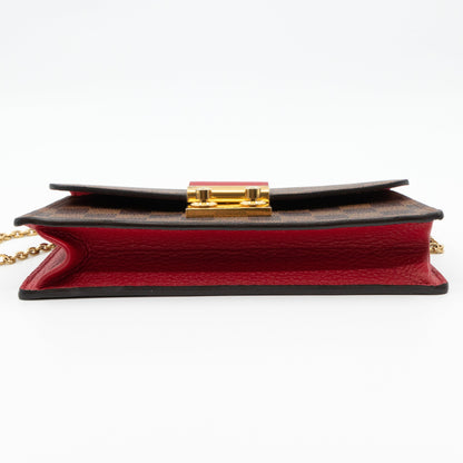 Louis-vuitton Croisette Chain Wallet Damier Ebene