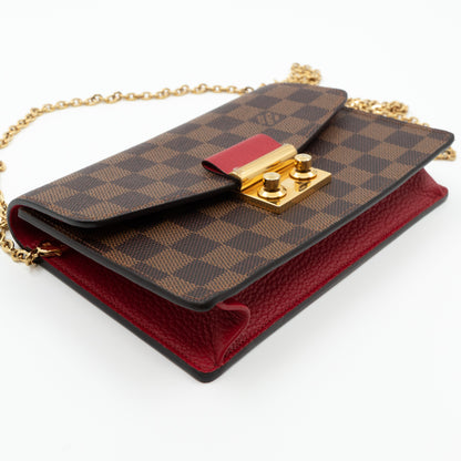 Louis-vuitton Croisette Chain Wallet Damier Ebene