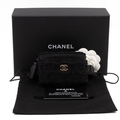 CC Arm Coin Purse Black Tweed