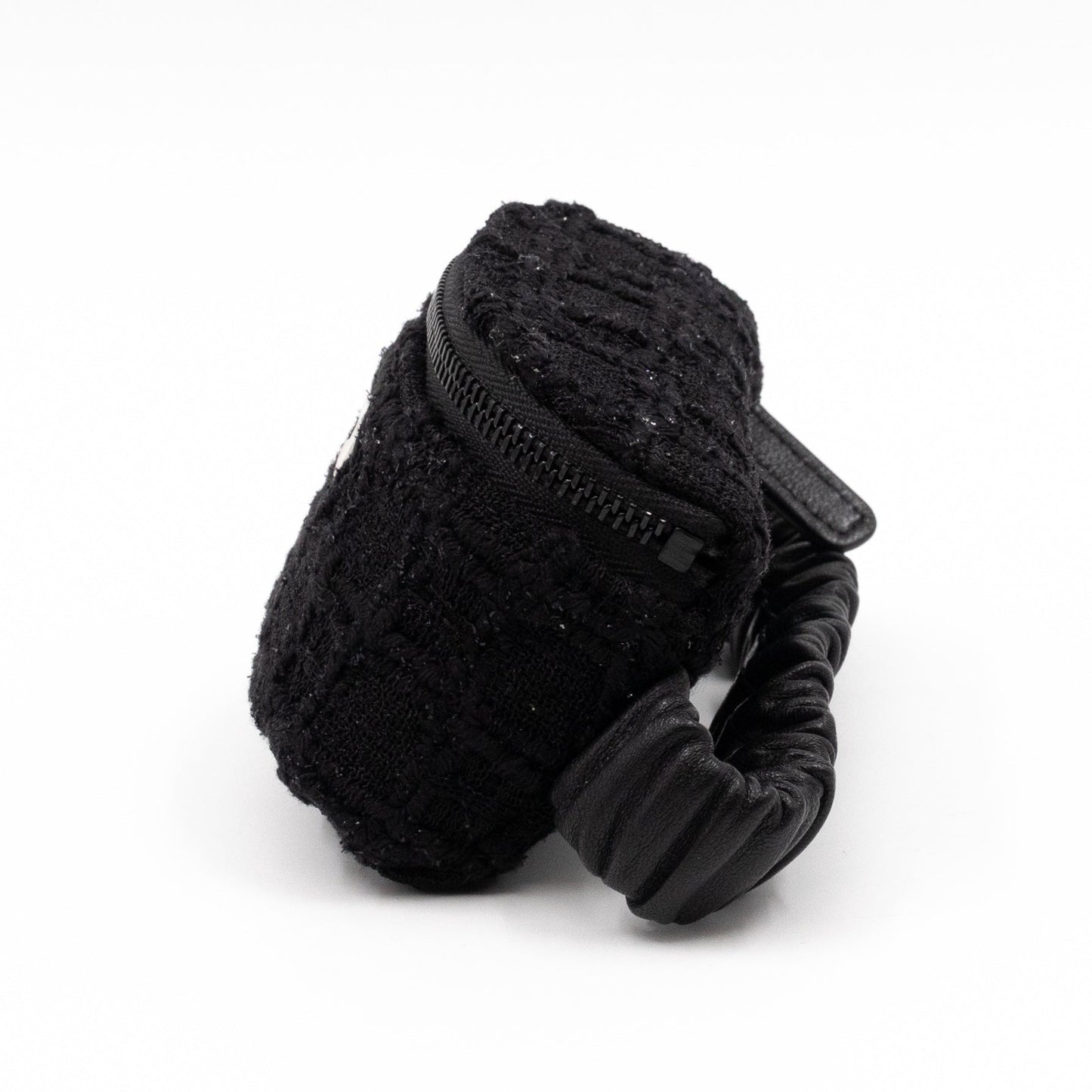 CC Arm Coin Purse Black Tweed