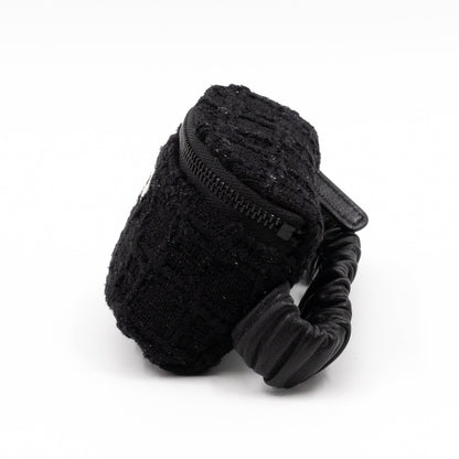 CC Arm Coin Purse Black Tweed