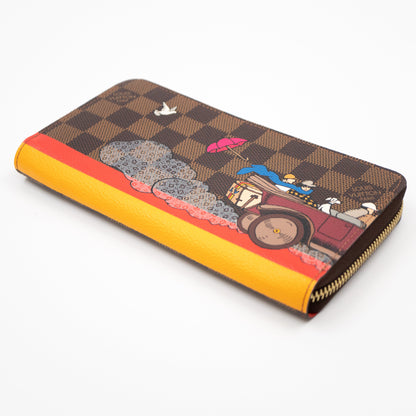 Louis-vuitton Zippy Wallet Damier Ebene Evasion Orange