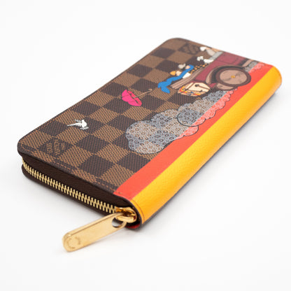 Louis-vuitton Zippy Wallet Damier Ebene Evasion Orange