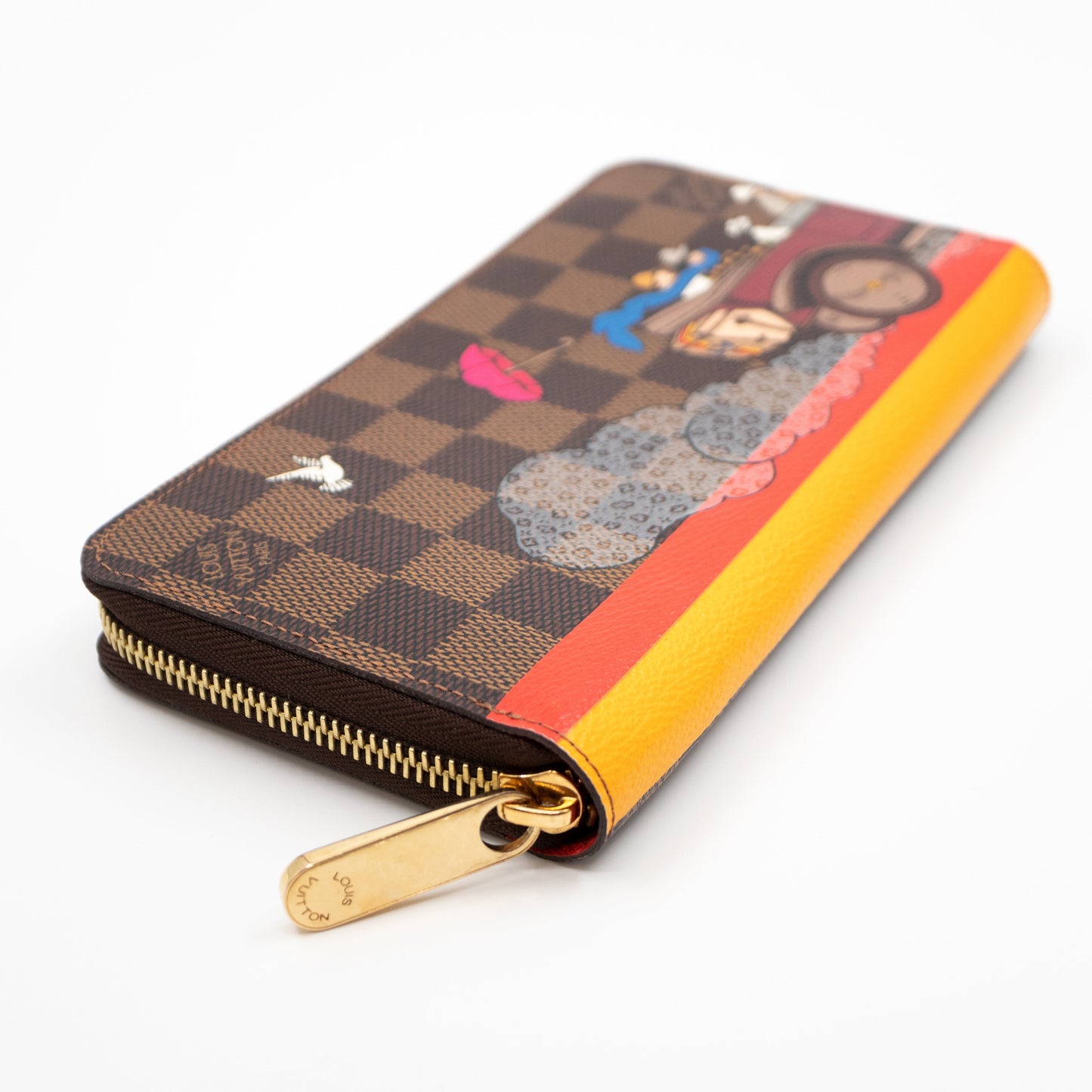 Louis-vuitton Zippy Wallet Damier Ebene Evasion Orange