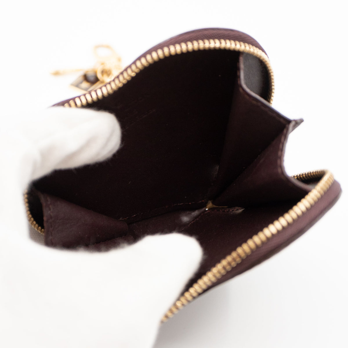 Louis-vuitton Heart Coin Purse Vernis Amarante