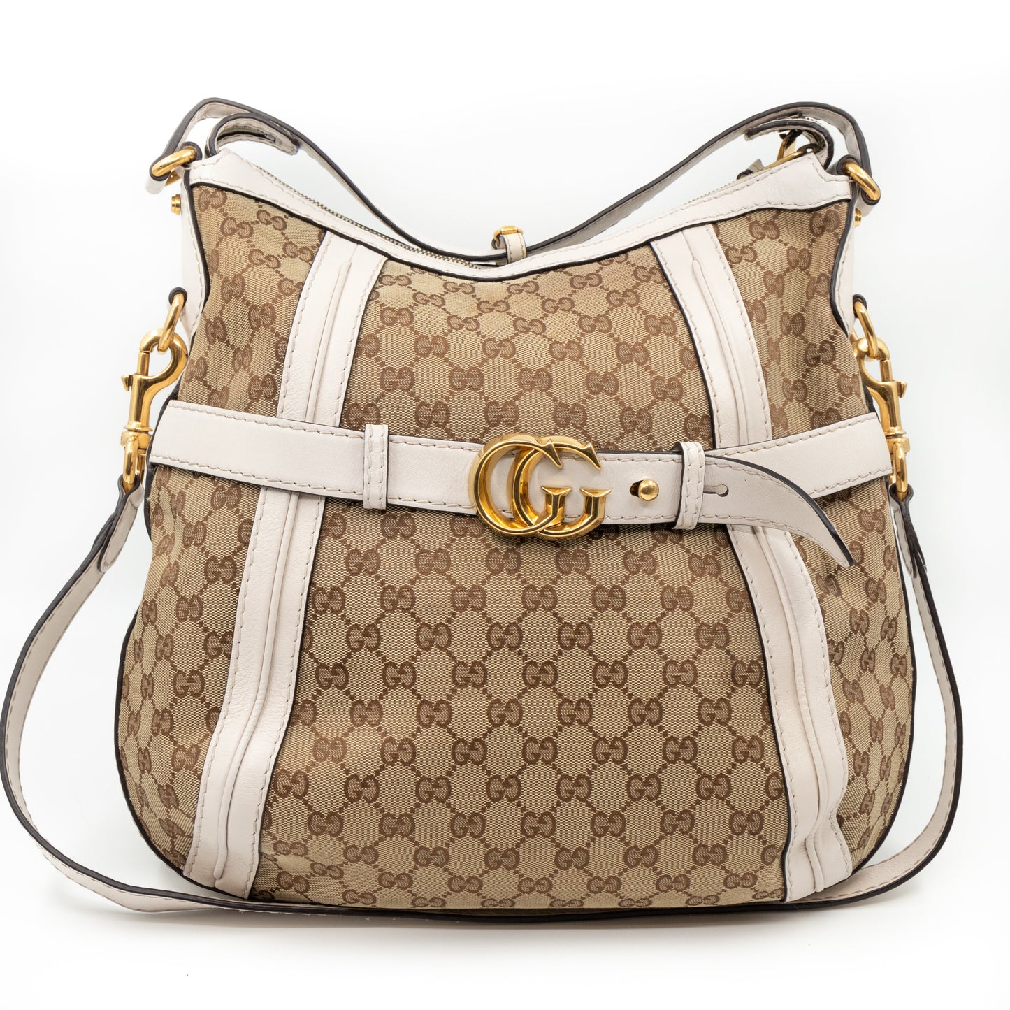 GG Running Hobo Bag White