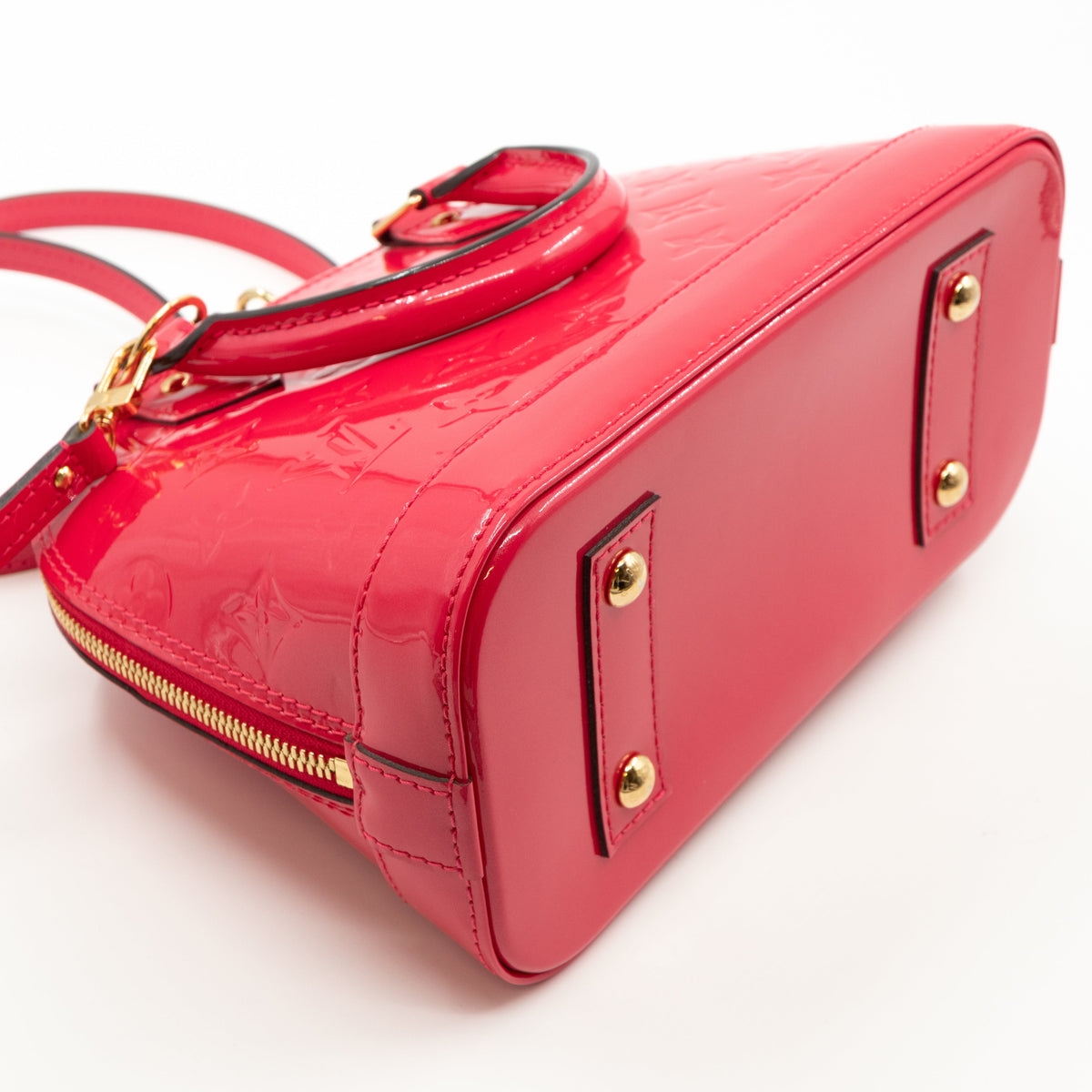 Louis-vuitton Alma BB Vernis Hot Pink