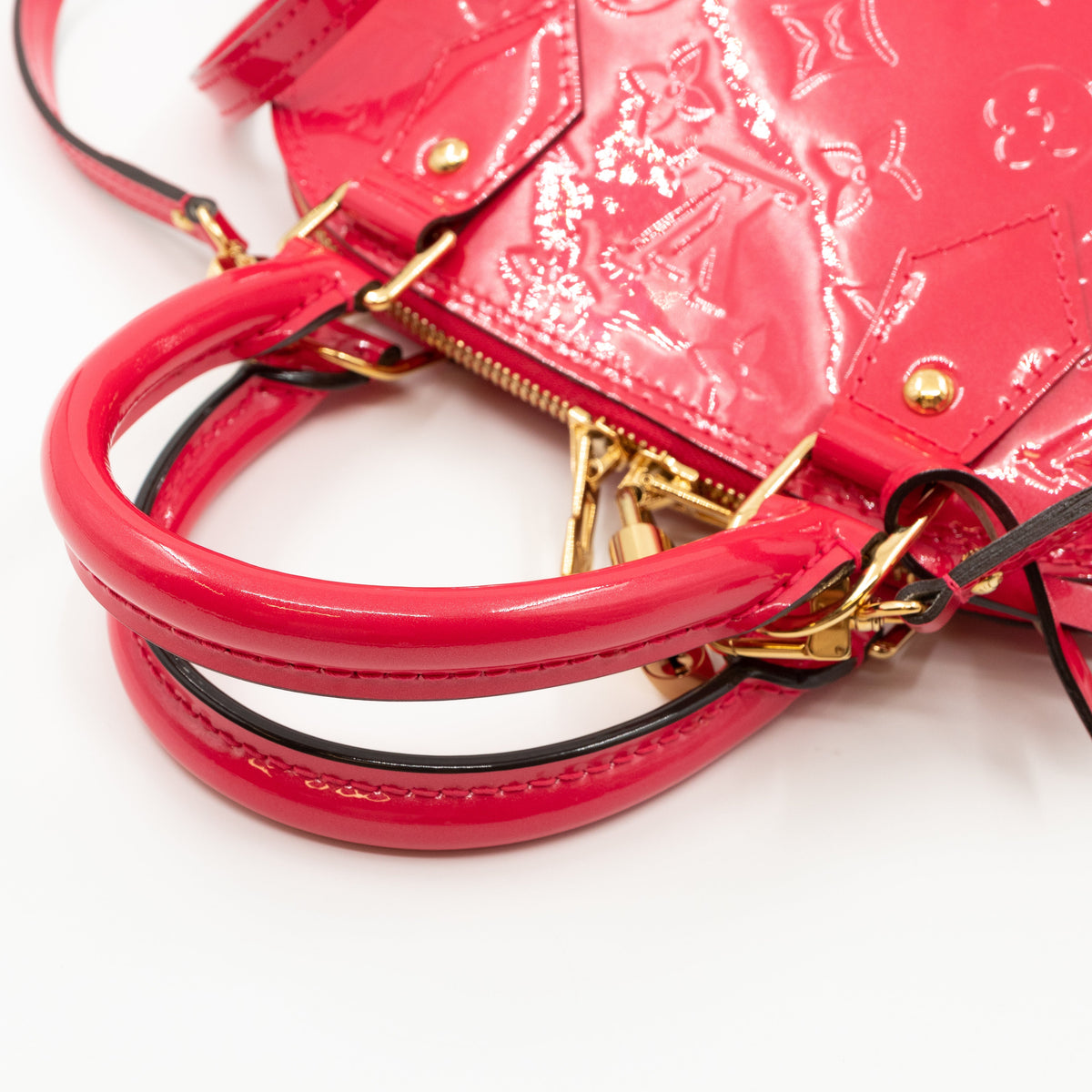 Louis-vuitton Alma BB Vernis Hot Pink
