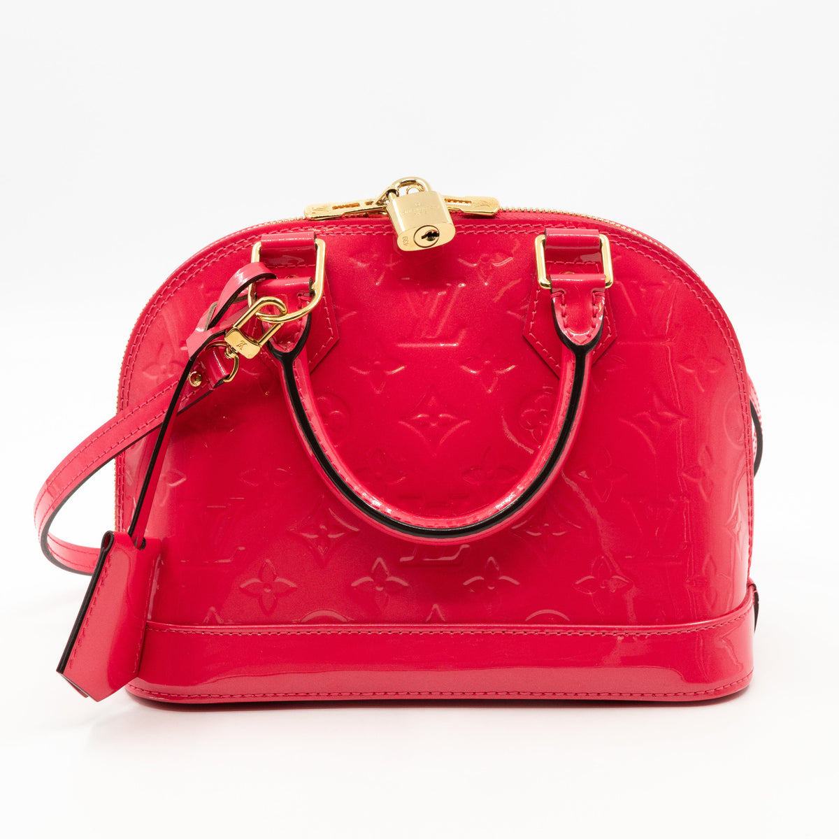 Louis-vuitton Alma BB Vernis Hot Pink