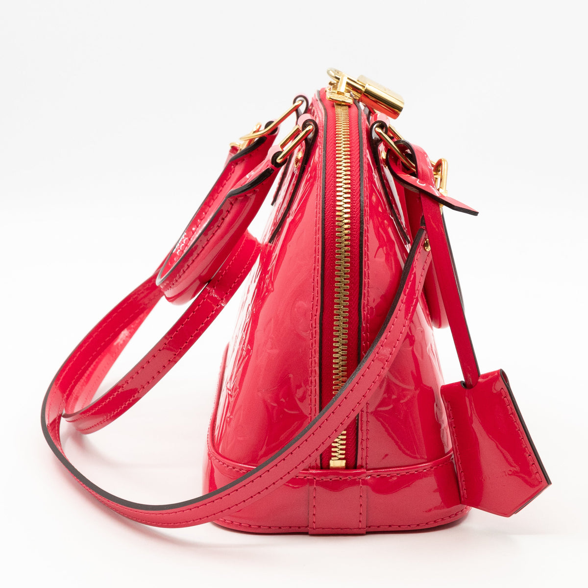 Louis-vuitton Alma BB Vernis Hot Pink