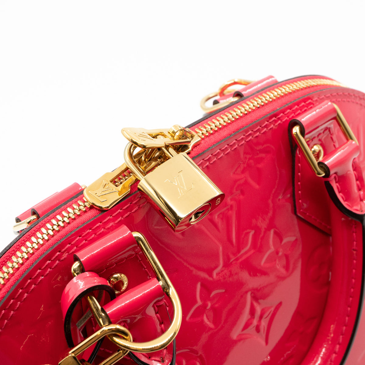 Louis-vuitton Alma BB Vernis Hot Pink