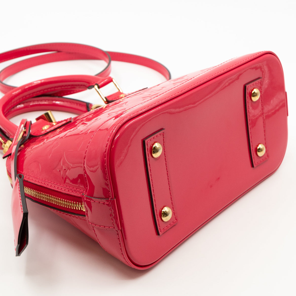 Louis-vuitton Alma BB Vernis Hot Pink