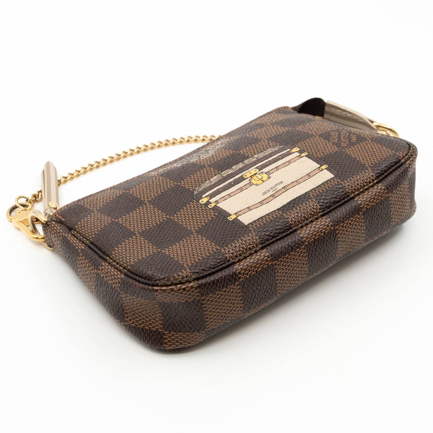 Louis-vuitton Mini Pochette Accessoires Damier Ebene Trunks & Locks