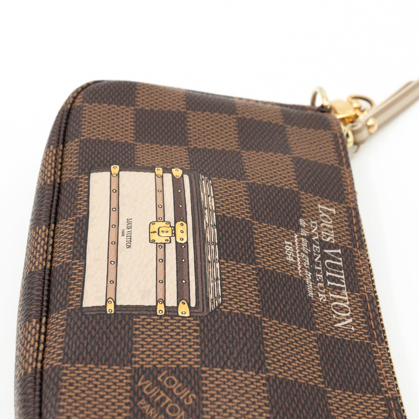 Louis-vuitton Mini Pochette Accessoires Damier Ebene Trunks & Locks