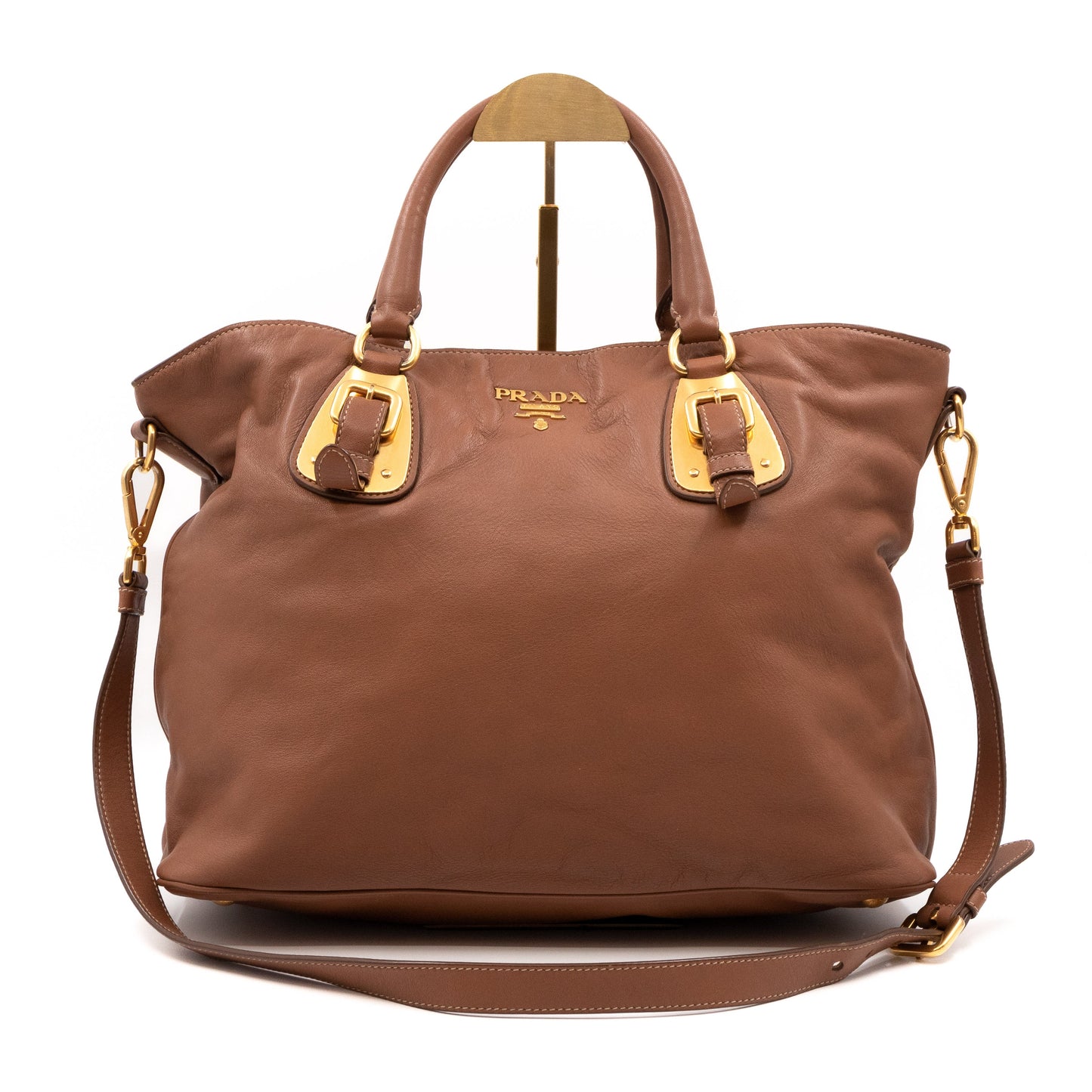 Shopping Tote Brown Soft Calfskin