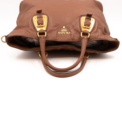 Shopping Tote Brown Soft Calfskin