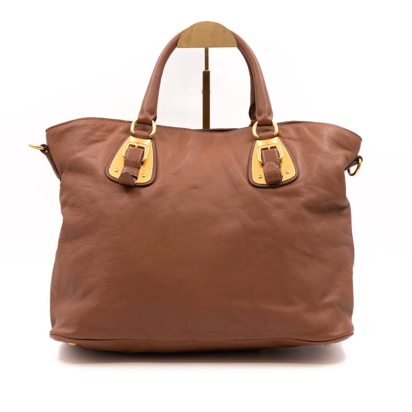 Shopping Tote Brown Soft Calfskin