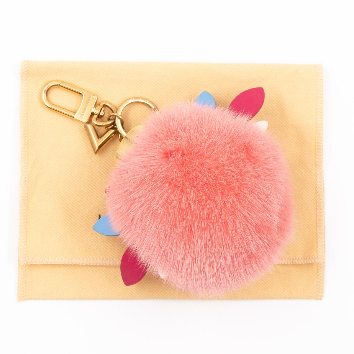 Louis-vuitton Lovely Birds Fur Bag Charm And Key Holder