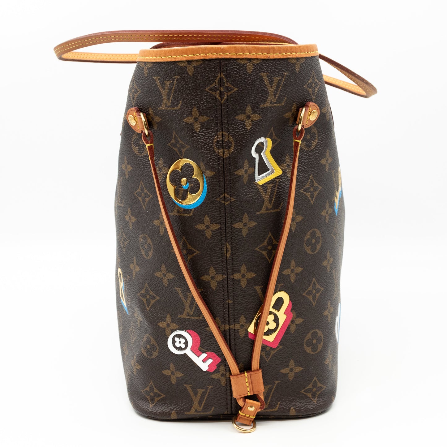 Louis-vuitton Neverfull MM Monogram Love Lock