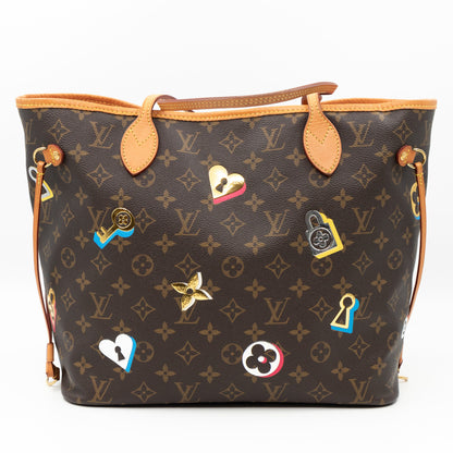 Louis-vuitton Neverfull MM Monogram Love Lock