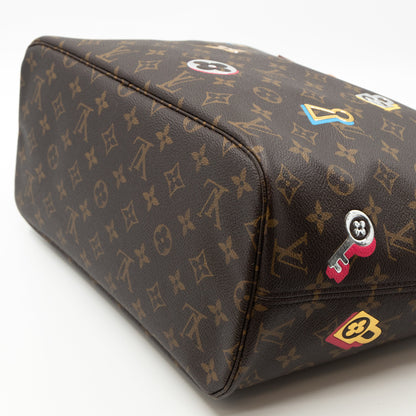 Louis-vuitton Neverfull MM Monogram Love Lock