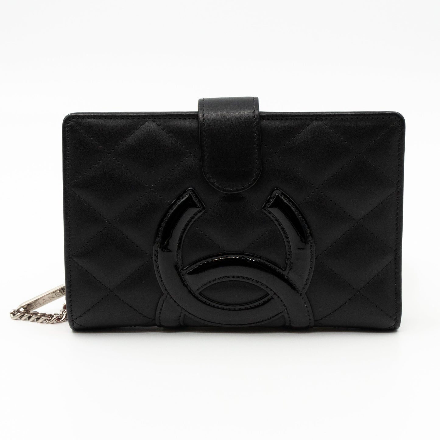 Cambon Medium Wallet Black Leather