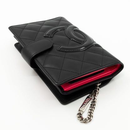 Cambon Medium Wallet Black Leather