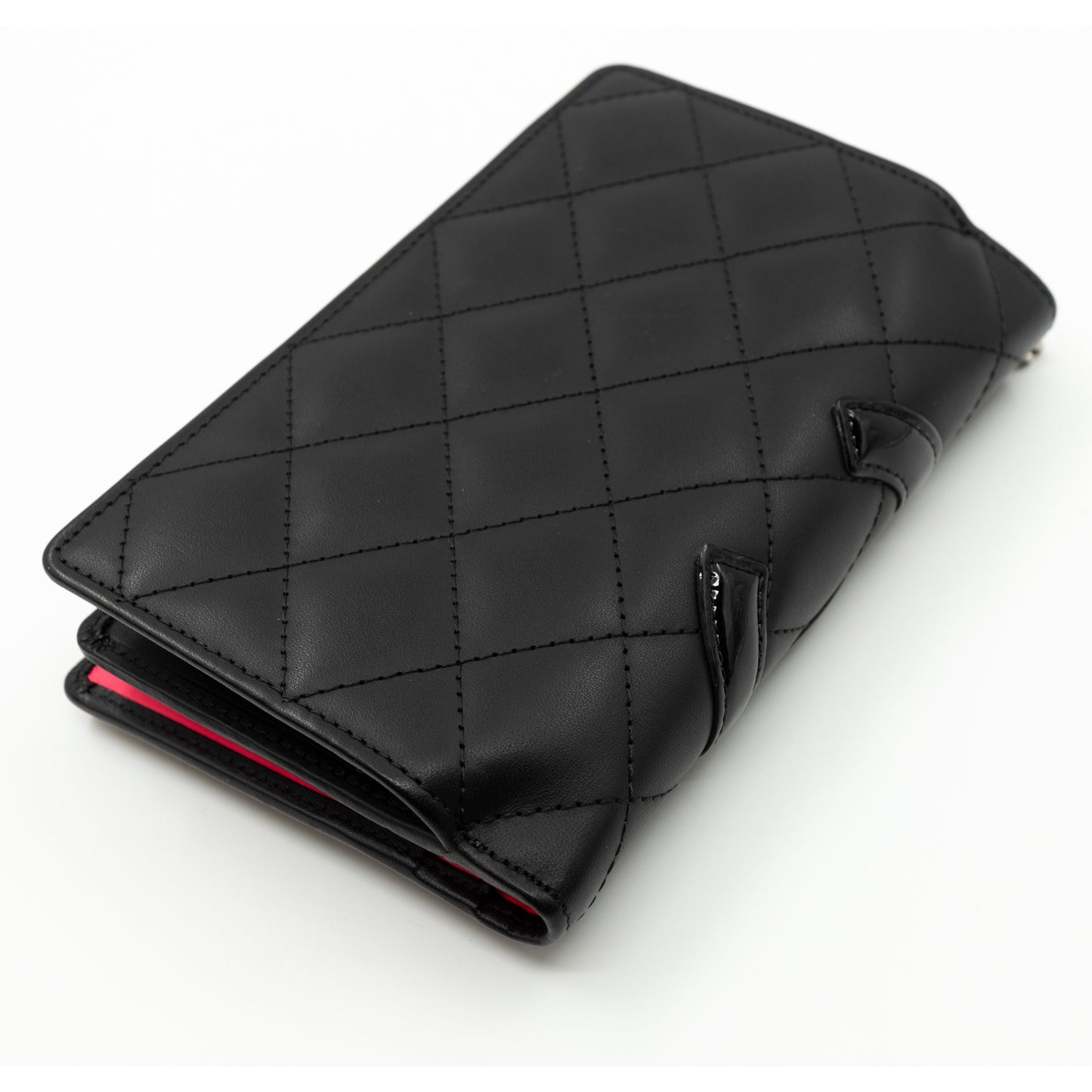 Cambon Medium Wallet Black Leather