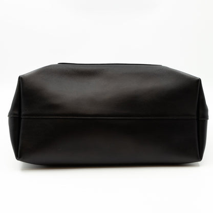 City Tote Black Calf Leather