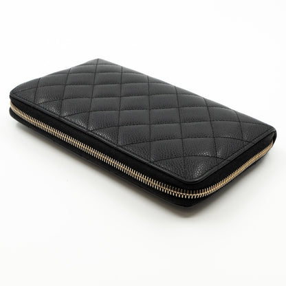 Organizer Wallet Black Caviar Leather