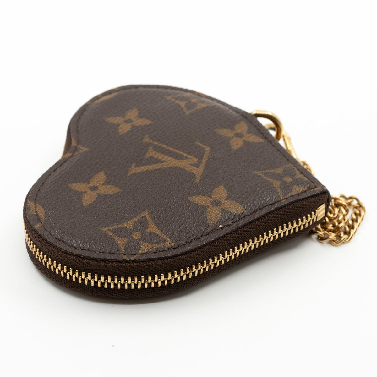 Louis-vuitton Heart Coin Purse Monogram Leopard
