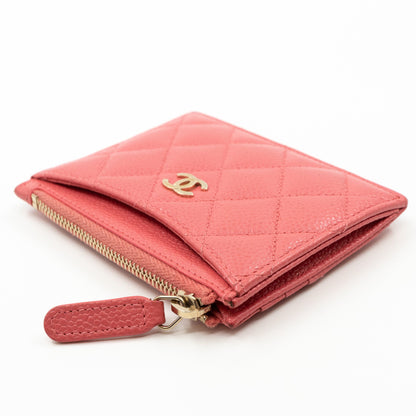 Zipped  Holder Pink Caviar