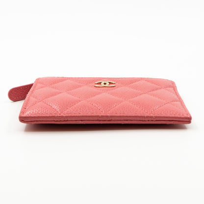 Zipped  Holder Pink Caviar