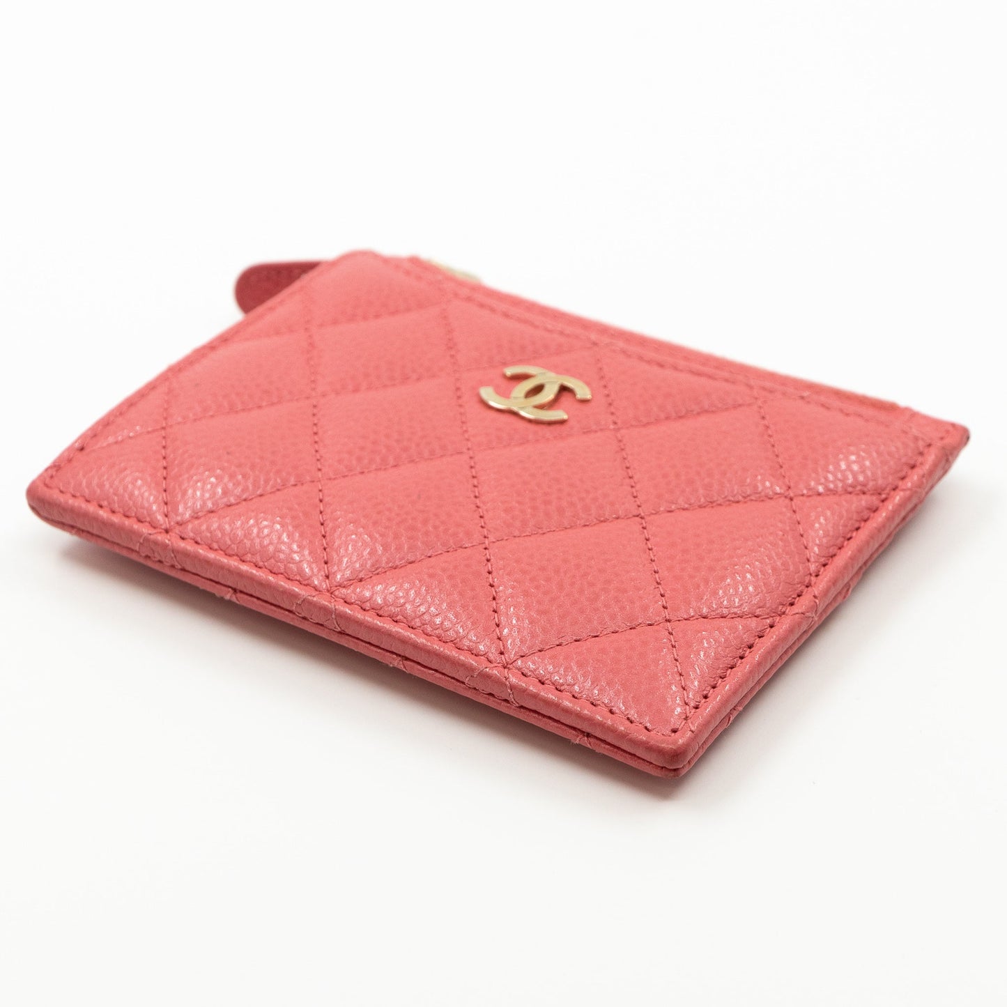 Zipped  Holder Pink Caviar