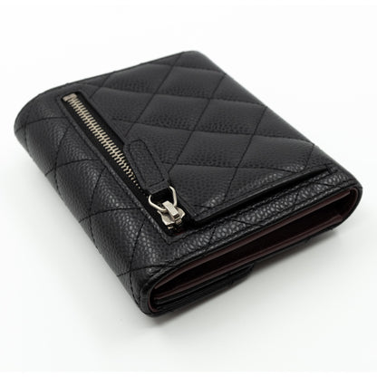 Small Classic Flap Wallet Black Caviar