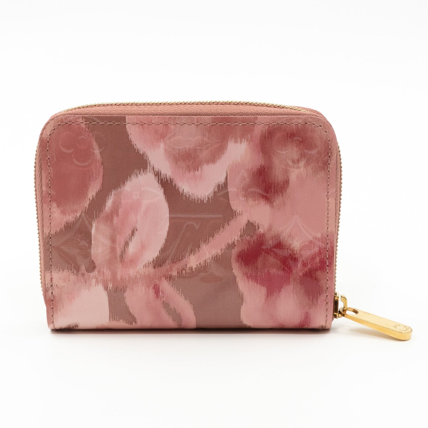 Louis-vuitton Zippy Coin Purse Vernis Ikat Rose Velours