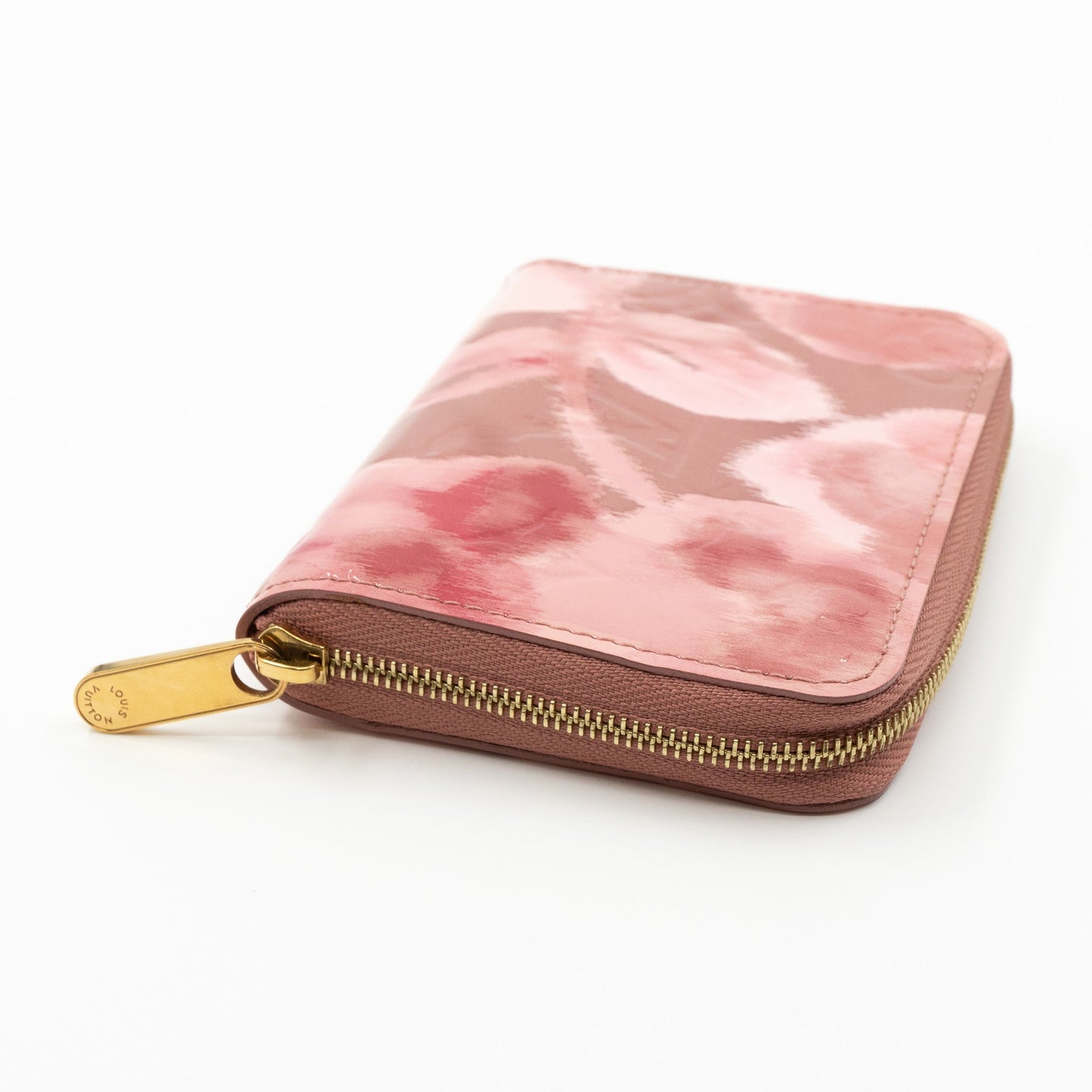 Louis-vuitton Zippy Coin Purse Vernis Ikat Rose Velours