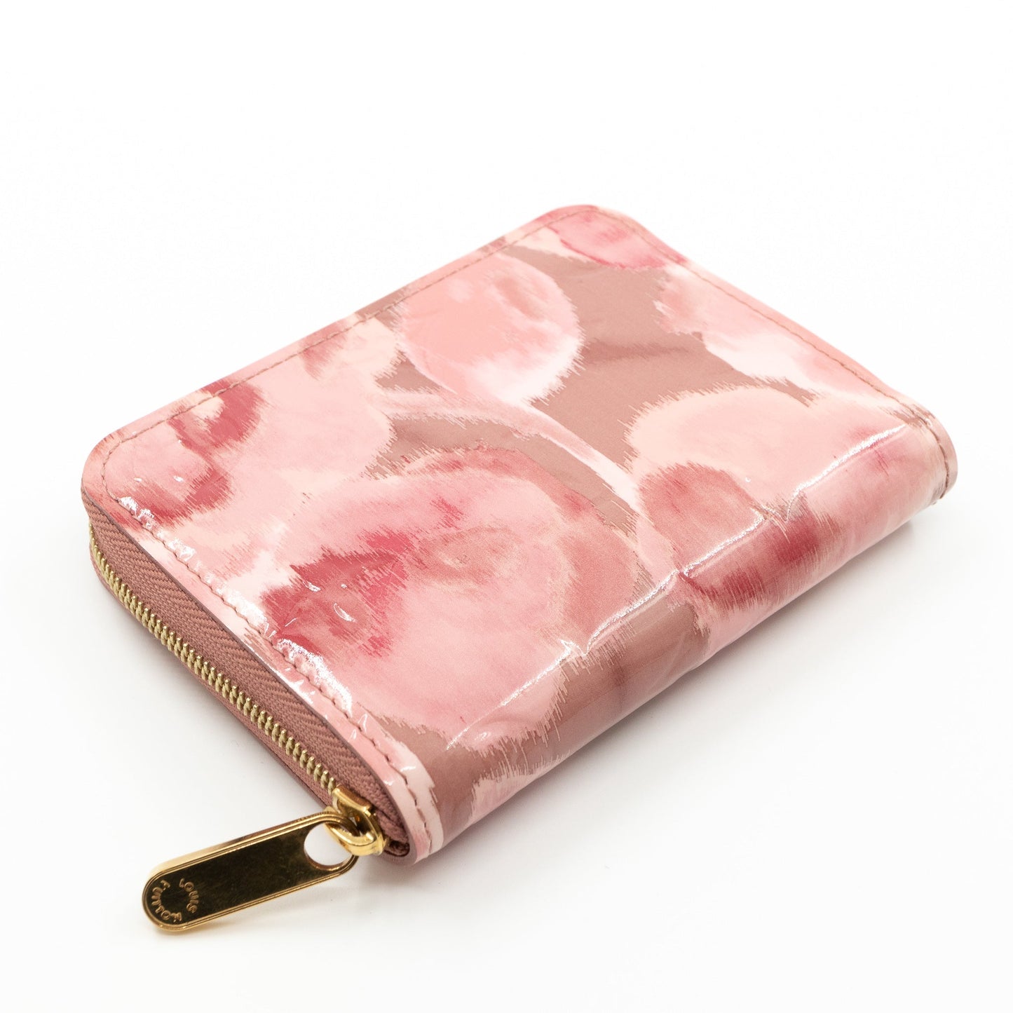 Louis-vuitton Zippy Coin Purse Vernis Ikat Rose Velours