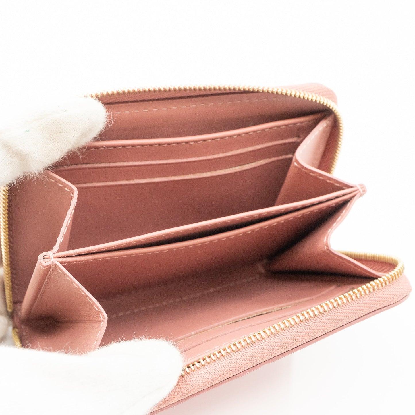 Louis-vuitton Zippy Coin Purse Vernis Ikat Rose Velours