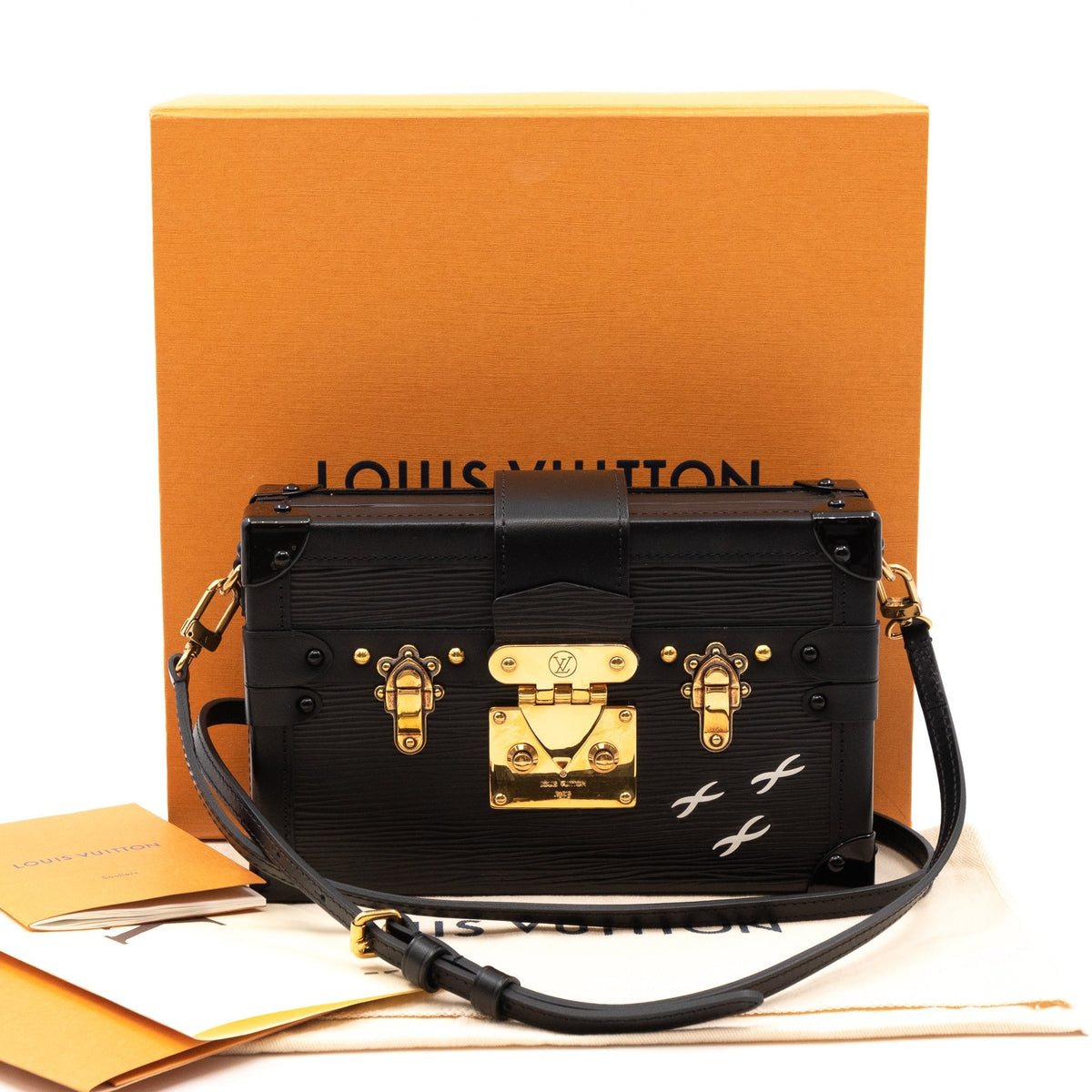 Louis-vuitton Petite Malle Epi Leather Black