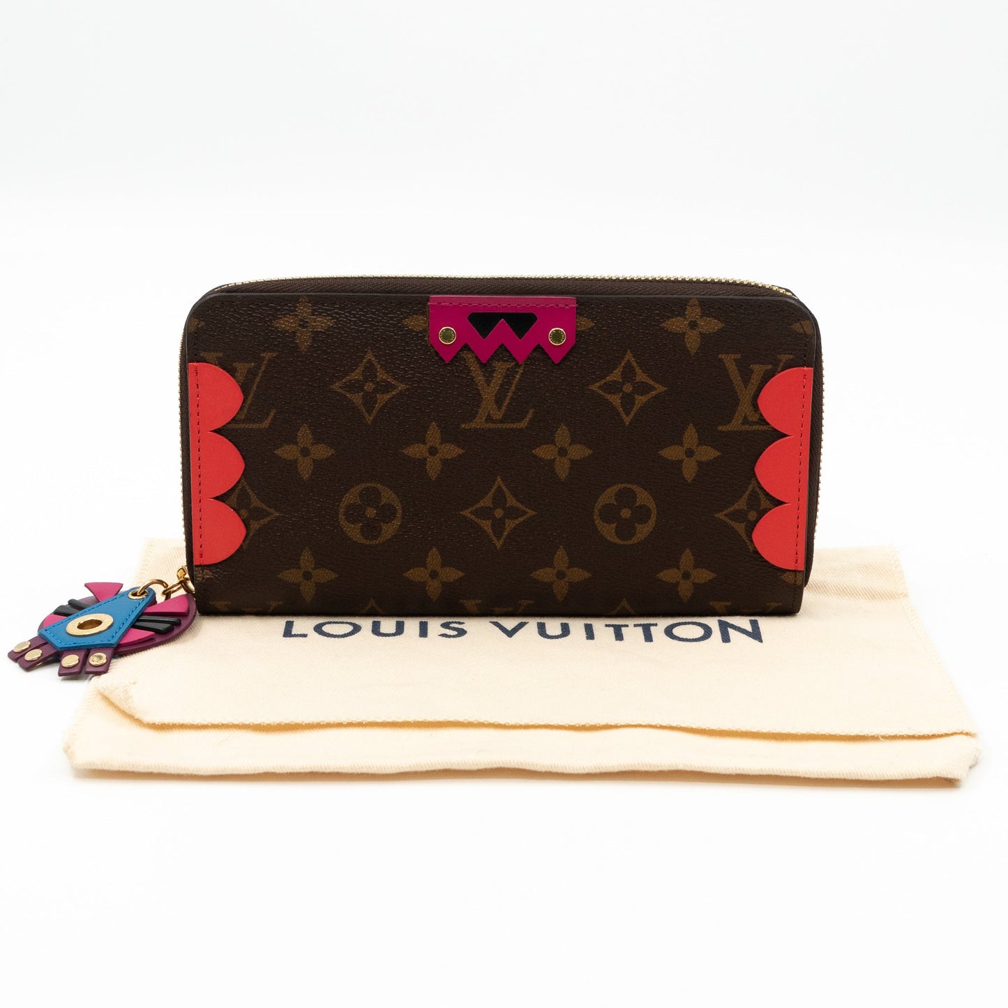 Louis-vuitton Zippy Wallet Flamingo Monogram Totem