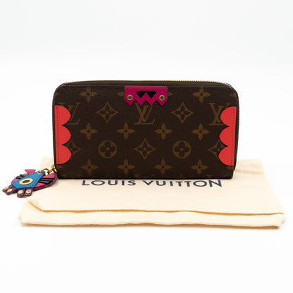 Louis-vuitton Zippy Wallet Flamingo Monogram Totem