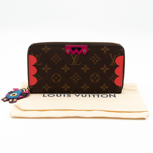 Louis-vuitton Zippy Wallet Flamingo Monogram Totem